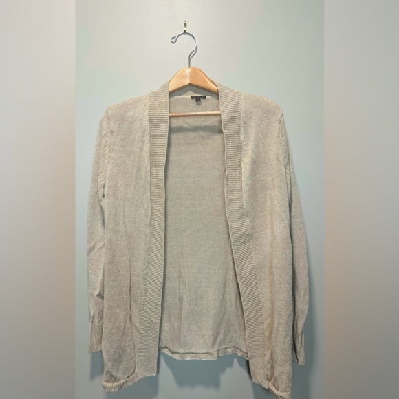 Talbots Summer Linen Beige Open-Front Sweater Cardigan
Size Medium - Picture 2 of 6